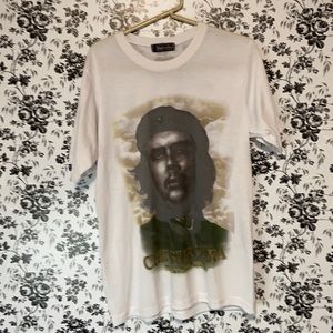 Che Guevara Hasta La Victoria Siempre White T-Shirt Size Large